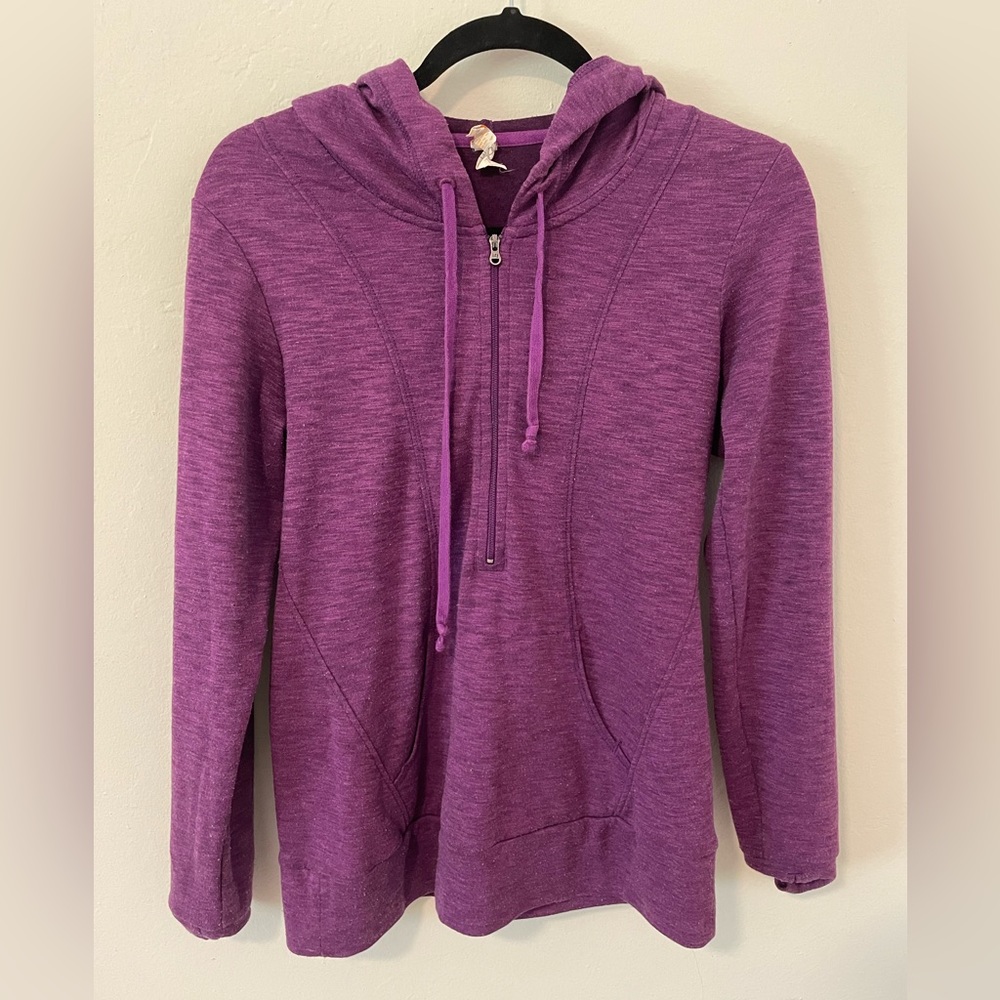 Lucy purple 1/4 zip hoodie